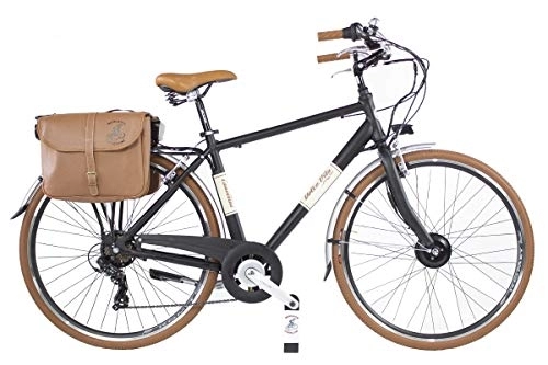 Bicicletas eléctrica : Canellini E-Bike Dolce Vita by Bicicleta Citybike Retro Vintage Hombre Negro 54