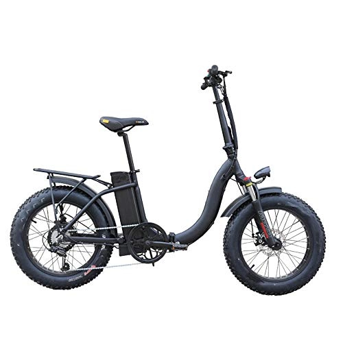 Bicicletas eléctrica : Canness-Sports MTB 36V 10Ah 500W Plegable Bicicleta eléctrica 20 Pulgadas 30 kmh Top 50 kilometros Kilometraje Velocidad Rango Bicicleta eléctrica (Color : Gris, tamaño : 170x58x125cm)