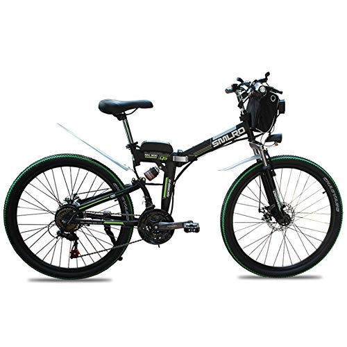 Bicicletas eléctrica : CARACHOME Bicicleta eléctrica de Nuevo diseño 350W / 48V / 15AH Bicicleta eléctrica Plegable de 26 Pulgadas Montar al Aire Libre, Montar al Trabajo, A