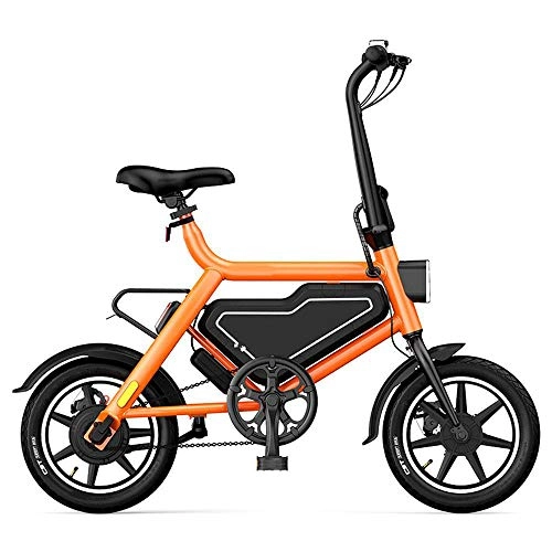 Bicicletas eléctrica : CARACHOME Bicicleta eléctrica Plegable para Adultos, portátil Urban Commuter Bicicleta eléctrica Plegable para Bicicleta de Ciudad 250W 36V Velocidad máxima 25 Km / H, Negro