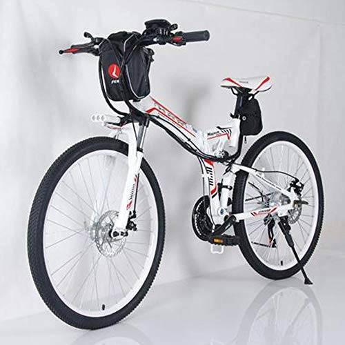 Bicicletas eléctrica : CBA BING Bicicleta Plegable elctrica Bicicleta de montaña, con batera extrable de Iones de Litio de Gran Capacidad (36V 250W), Bicicleta elctrica elctrica Plegable Premium Unisex