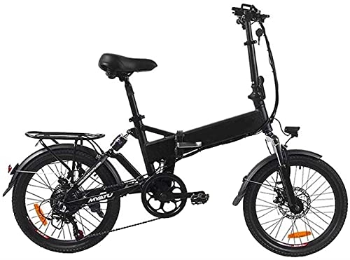 Bicicletas eléctrica : CCLLA Bicicleta eléctrica Urban Commuter Bicicleta eléctrica Plegable Velocidad máxima 32 km / h 20 Pulgadas Superligera Batería de Litio de Carga extraíble Bicicleta Unisex Bicicleta de montaña F