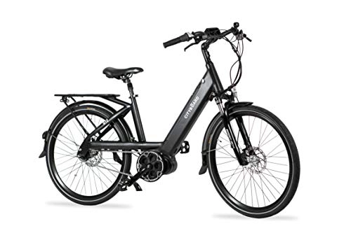 Bicicletas eléctrica : Cityboard RS Bicicleta Eléctrica Montaña Motor Central 26", Adultos Unisex, Negro