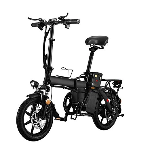 Bicicletas eléctrica : Coche elctrico Bicicleta elctrica Plegable Nuevo estndar Nacional Conduccin Adulto Batera Coche Pequeo Mini Scooter de aleacin de Aluminio Ligero Motor eBike