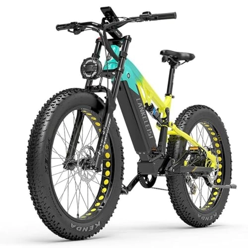Bicicletas eléctrica : Cointier RV800 Plus, bicicleta de montaña eléctrica potente con motor BA FANG, suspensión grande