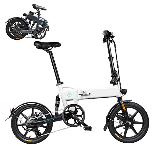 Bicicletas eléctrica : Coolautoparts Bicicleta Eléctrica Plegable 16 Pulgadas Bicicletas Bici de Ciudad / Montaña 250W 25km / h Ciclomotor de 3 Niveles Bateria de Litio de Aluminio Display LED para Adultos[EU Stock