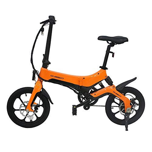Bicicletas eléctrica : Coolautoparts Bicicleta Eléctrica Plegable 250W 25km / h 16 Pulgadas para Mujeres Hombres / Bicicleta de Montaña Ciudad 36V Batería de Litio Pantalla LCD Frenos de Disco 3 Modos [EU Stock
