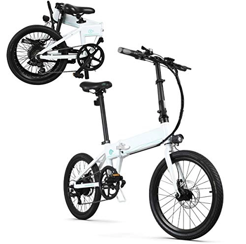 Bicicletas eléctrica : Coolautoparts Bicicleta Eléctrica Plegable Ciclomotor 20 Pulgadas 250W 30km / h Bicicleta de Ciudad / Montaña Aluminio Bateria de Litio 36 V 10, 4Ah Display LED para Hombres Mujeres Adultos [EU Stock