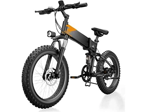 Bicicletas eléctrica : CYSHAKE Casual 26 Pulgadas Bicicleta eléctrica de 48V 10Ah antirrobo neumáticos de Grasa Plegables Bicicleta eléctrica Bicicleta de montaña eléctrica con máxima del Motor 400 W Movimiento