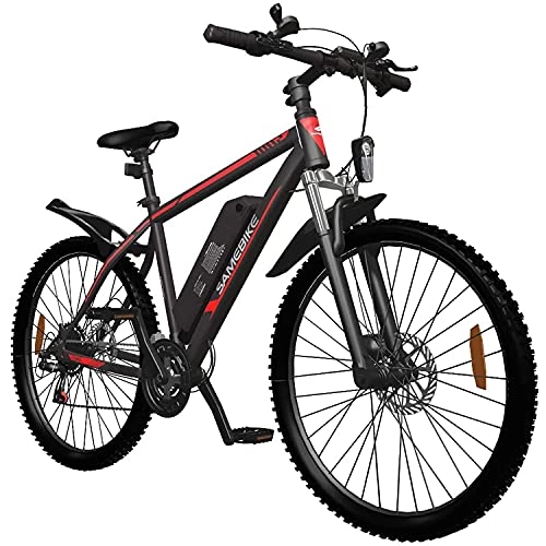 Bicicletas eléctrica : DDFGG Bicicleta Eléctrica, 350w 26 '' Bici De Bicicleta Eléctrica con Batería De Iones De Litio Extraíble 36v / 10aah para Adultos, Palanca De Cambios De 21 Velocidades(Color:Black)