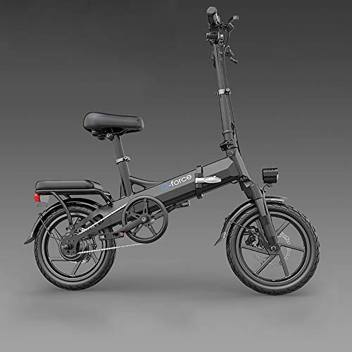 Bicicletas eléctrica : DODOBD Bicicleta Eléctrica Plegable de 14"20 mph Velocidad Máxima 400 W Motor de Cubo 48 V Batería Más de 25 Millas de Alcance Bicicleta Eléctrica Plegable para Adultos