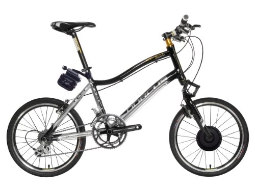 Bicicletas eléctrica : Dorcus Bicicleta eléctrica DC-1 Emotion 20G 20 pulgadas, plateado / negro, batería de 24 V / 11, 6 Ah
