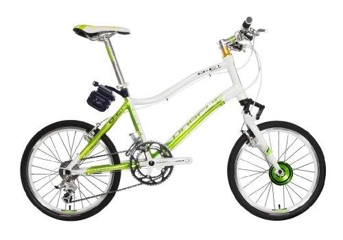 Bicicletas eléctrica : dorcus bicicleta eléctrica DC de 1 Emotion 20 g 20 pulgadas, Verde / Blanco, 24 V / 11, 6ah batería