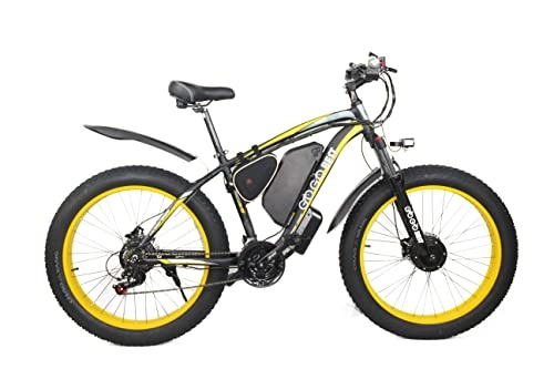 Bicicletas eléctrica : Dual-Drive Electric Bicycle, 48V17.5AH 500W*2 Dual-Drive Motor Power, 26inch Wheels, Speed up to 50KM / h, Climbing 45°(C)