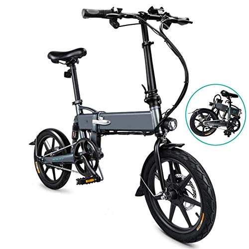 Bicicletas eléctrica : E-Bike Para Adultos, Extrable Grande Capacidad 7.8Ah Ion de Litio Batera Plegable Aluminio Bicicletas de Ciudad, Para Viajar Al Aire Libre Adolescentes Aptitud
