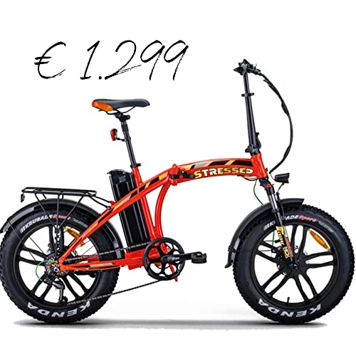 Bicicletas eléctrica : EBIKE NCX STRESSED NARANJA 250 W hasta 60 KM