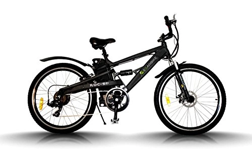 Bicicletas eléctrica : Egarbike Bicicleta eléctrica ROC SP Doble Suspension 36V 10ah MTB 7 SP 360wh LIFEPO4