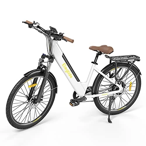 Bicicletas eléctrica : Eleglide T1 Step-Thru - Bicicleta eléctrica de 27, 5 pulgadas para adulto, 250 W, bicicleta eléctrica para hombre, mujer, batería de 36 V, 12, 5 Ah, extraíble, pantalla LCD, Shimano 7 velocidades E-Bike