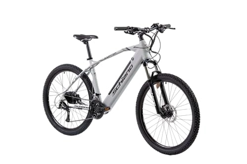 Bicicletas eléctrica : F.lli Schiano E-Jupiter 27.5 pulgadas bicicleta electrica montaña grigio, bici electrico adulto mujer hombre , bicicletas eléctrica mtb , ebike de adultos carretera con bateria incluida motor