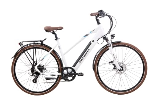 Bicicletas eléctrica : F.lli Schiano E-Voke 28'' , Bicicleta Electrica de Trekking , Blanca