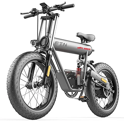 Bicicletas eléctrica : F7 20 pulgadas gordo Neumático Bicicleta Electrica 400W montaña Bicicleta eléctrica 48V / 15Ah Li-ion Batería playa Fuera del camino Electrónico Bicicleta por Adultos De los hombres De las mujeres