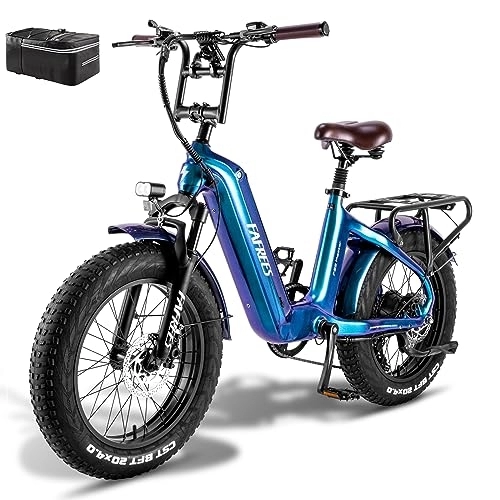 Bicicletas eléctrica : Fafrees Bicicleta eléctrica oficial F20 Master de 20 pulgadas, bicicleta eléctrica para mujer de 48 V / 1080 Wh, batería de 60 N.m, bicicleta eléctrica de montaña para hombre Shimano 7S, con ayuda de
