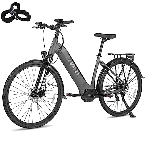 Bicicletas eléctrica : Fafrees Bicicleta eléctrica para hombre con tracción central BAFANG 65 N.m, 250 W, 15 Ah / 540 Wh, bicicleta eléctrica para mujer, 25 km / h, para adultos, eléctrica Shimano 7S, E, 150 kg