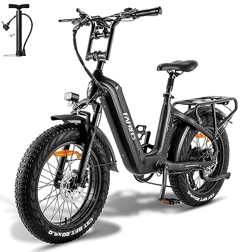 Bicicletas eléctrica : Fafrees Bicicleta eléctrica para mujer F20 Master E de 20 pulgadas, bicicleta eléctrica de montaña de 48 V / 22, 5 Ah / 1080 Wh, batería de 100-160 km, asiento de suspensión Shimano 7S, bicicleta