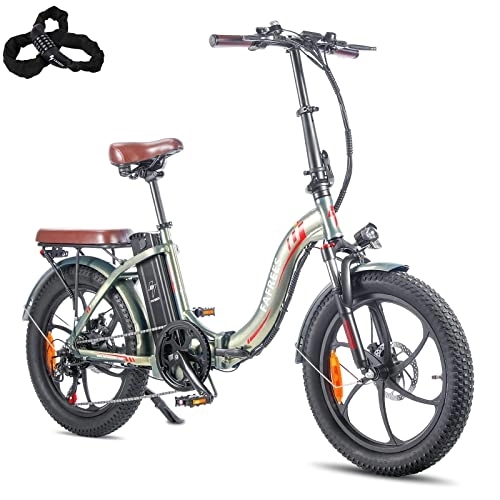 Bicicletas eléctrica : Fafrees F20-PRO - Bicicleta eléctrica para hombre (plegable, con batería de 36 V, 18 Ah, 20 pulgadas, 250 W, 25 km / h, bicicleta de montaña para hombre, Shimano 7S, 150 kg)