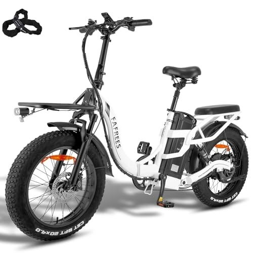 Bicicletas eléctrica : Fafrees F20 X-MAX - Bicicleta eléctrica para hombre, 20 pulgadas, 48 V, 30 Ah, batería Fatbike Ebike plegable, bicicleta eléctrica para mujer, bicicleta eléctrica de montaña, luz de freno Shimano 7S,