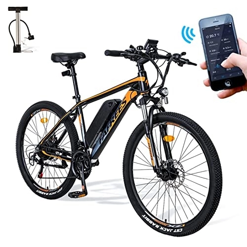 Bicicletas eléctrica : Fafrees Hailong-One Bicicleta eléctrica 26 Pulgadas 25 km / h 250 W Bicicleta de montaña eléctrica 36V 10AH batería E-Bike App Control Negro