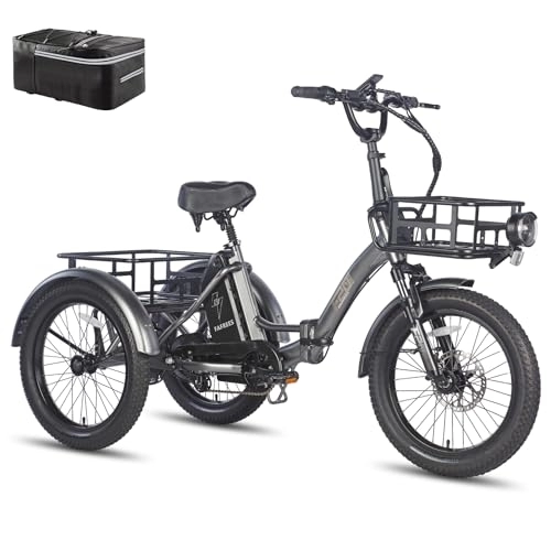 Bicicletas eléctrica : Fafrees [Oficial F20 Mate bicicleta de carga 20 pulgadas, bicicleta eléctrica para hombre, 180 kg, triciclo para adultos, bicicleta plegable, bicicleta eléctrica, frenos de disco hidráulicos,