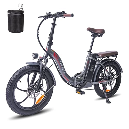 Bicicletas eléctrica : Fafrees [ Oficial F20-PRO Bicicleta electrica Urbana con batería de 36V 18Ah Fat Bike Plegable 20 Pulgadas, 250W Bici electrica Plegable de montaña Adultos Shimano 7S 25 km / h 150kg