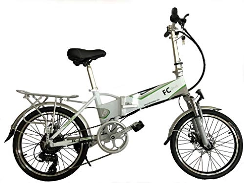 Bicicletas eléctrica : FC Bikes Bicicleta eléctrica Plegable con portabultos, e Bike, 250W, 36V, Motor Trasero, pedelec, Bicicleta Mujer, Bicicleta Hombre