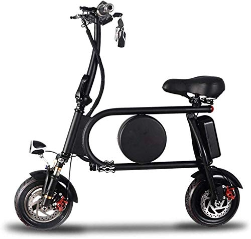 Bicicletas eléctrica : FEE-ZC Universal Adultos Bicicleta eléctrica Plegable Bicicleta portátil Velocidad de hasta 25 km / h EBike Pedal de Asistencia con Acelerador 36 v 240 w Motor