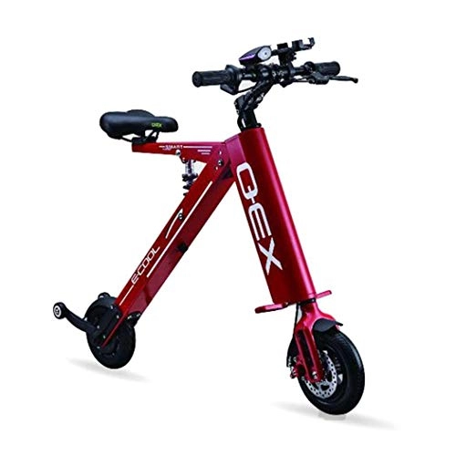 Bicicletas eléctrica : Ffipke Mini Scooter portátil de Dos Ruedas para batería de Litio para Adultos, Bicicleta eléctrica Plegable Eléctricas