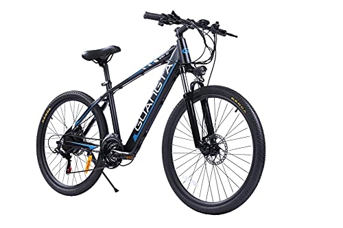 Bicicletas eléctrica : Ficyacto Bicicleta Electrica 27.5" Ebike montaña 750W con Batería de Litio incorporada de 15 Ah, Shimano 21 Vel, Faros LED, Frenos de Disco hidráulicos