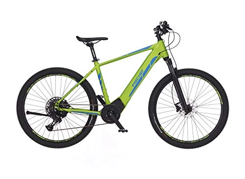 Bicicletas eléctrica : FISCHER 6.0i-27, 5 Montis 6.0i-Bicicleta eléctrica 29", Altura de 48 cm, Motor Central Brose de 90 NM, batería de 36 V, Unisex Adulto, Verde Opaco, 27, 5 Zoll