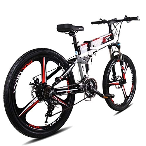 Bicicletas eléctrica : FJNS BIC de montaña Bici Eléctrica, 500W 26 '' Bicicleta eléctrica con batería extraíble de Iones de Litio de 48V / 12.5 AH para Adultos, 21 velocidades 7 Iones de transmisión, Velocidad 33KM / H