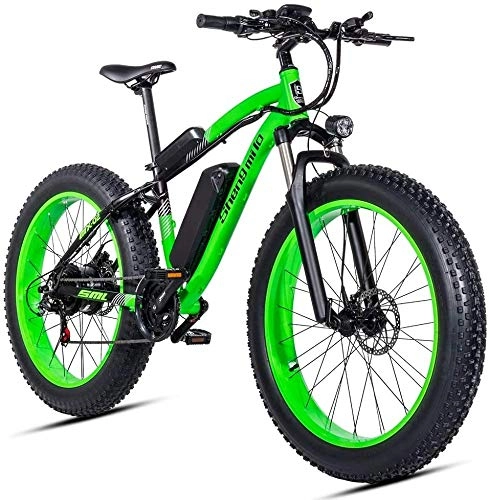 Bicicletas eléctrica : FLZ Electric Bicycle Bicicleta Eléctrica Batería de Litio / Green / 186x65x105cm
