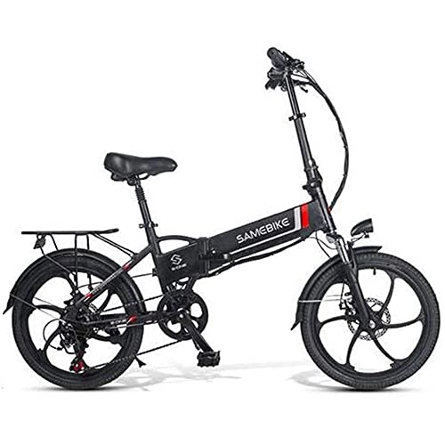 Bicicletas eléctrica : FUJGYLGL Bicicleta eléctrica □ - Bicicleta eléctrica Plegable de aleación de Aluminio Bici 48V 350W LCD Bicicleta ciclomotor 20