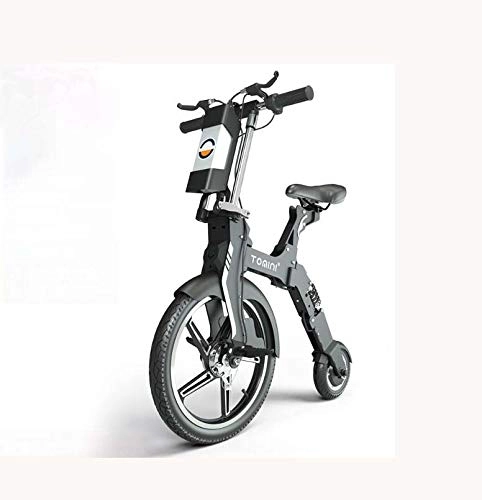 Bicicletas eléctrica : GASLIKE Scooter elctrico Plegable Bicicleta Bicicleta 36V / 5.2AH Batera de Iones de Litio 350W Motor, Marco de aleacin de Aluminio, Doble Freno E-Absi, B