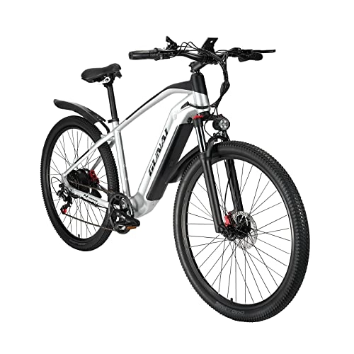 Bicicletas eléctrica : GAVARINE Bicicleta Eléctrica para Adultos Bicicleta de Ciudad de 29 Pulgadas con Batería de Litio Extraíble de 48v 19ah, Shimano 7 Velocidades y Freno Hidráulico