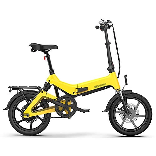 Bicicletas eléctrica : GGFHH Bicicleta Eléctrica Plegable E-Bike, Bicicleta Eléctrica con Pedal para Adultos y Adolescentes Bicicleta Eléctrica de 16"con Batería de Iones de Litio de 36V / 10AH