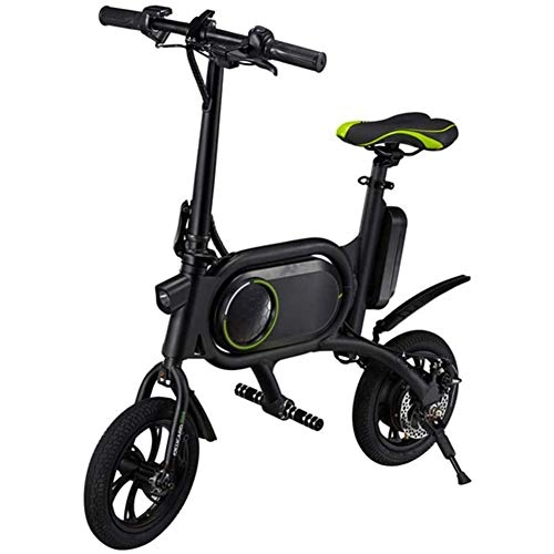 Bicicletas eléctrica : Gowell Bicicleta eléctrica Plegable 25 km / h ciclomotor para Adultos 350W 5.2AH 36v 12 Inch Motor sin escobillas Capacidad de Carga de la Bicicleta 120 kg