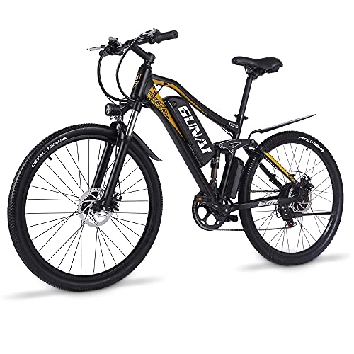 Bicicletas eléctrica : GUNAI Bicicleta Eléctrica Bicicleta de Montaña de 27, 5 Pulgadas y 500W para Adultos con Batería de Litio de 48V 15Ah
