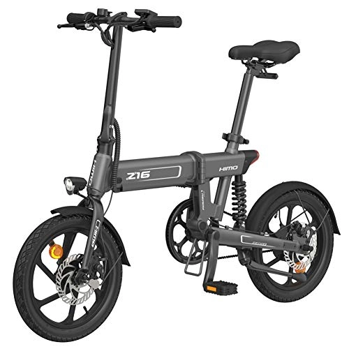 Bicicletas eléctrica : GUOJIN Bicicleta Electrica Plegables, 250W Motor Bicicleta Plegable 25 km / h, Bici Electricas Adulto, Batería 36V 10Ah, Power Assist Bicicleta, Capacidad de Carga 100 kg, Gris