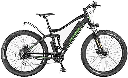Bicicletas eléctrica : GYL Bicicleta eléctrica Bicicleta de montaña Viaje Adulto 27.5 pulgadas 36V 10Ah / 14Ah Batería de litio extraíble Bicicleta de montaña de 7 velocidades Adecuado para deportes al aire libre, Negro