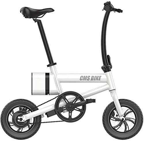 Bicicletas eléctrica : GYL Bicicleta eléctrica City Bike Scooter Bicicleta plegable 12 pulgadas 36V Coche eléctrico de aleación de aluminio con batería de litio de 6Ah Indicador de energía Bicicleta de freno de disco doble