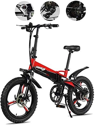 Bicicletas eléctrica : GYL Bicicletas eléctricas, scooters, bicicletas de montaña, viajes de 20 pulgadas, bicicletas plegables, 48 ​​V móviles de gran capacidad, batería de iones de litio, antirrobo inteligente, tres modos